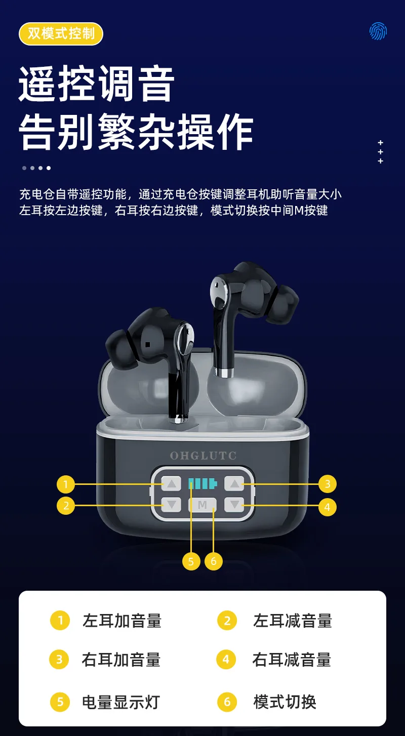 智能辅听数字通道 TWS蓝牙耳机