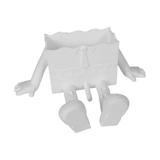 3D打印海绵洗碗小人白色