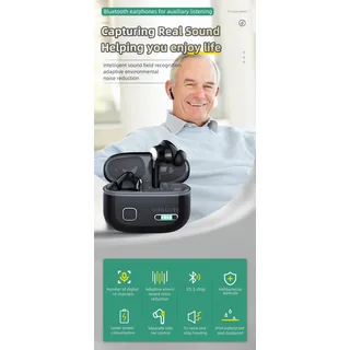 2-in-1 Smart Hearing Assist TWS Earbuds